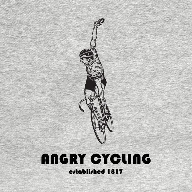 Angry Cycling - Vintage Biker Shirt by BavarianApparel